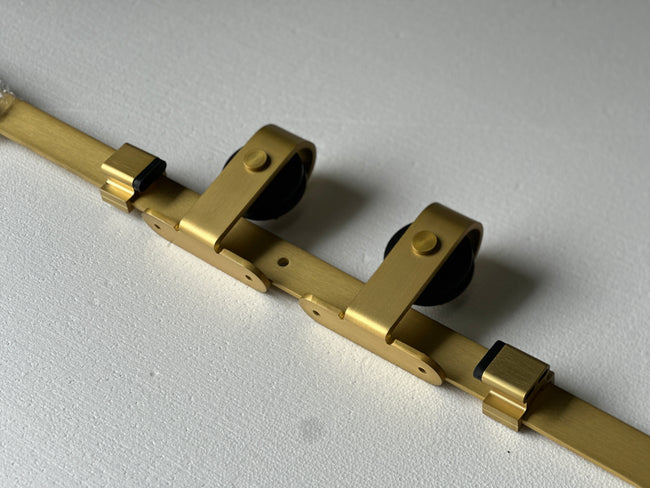 Brass / Golden Finish Sliding Barn Door Hardware GB01