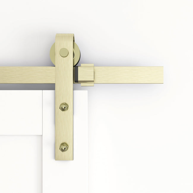 Brass / Golden Finish Sliding Barn Door Hardware GB02