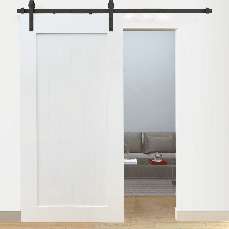 Plank Off-White Barn Door D01W Package Deal