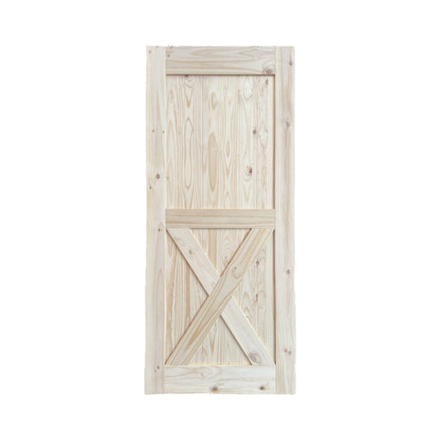 Plank Off-White Barn Door D01W Package Deal