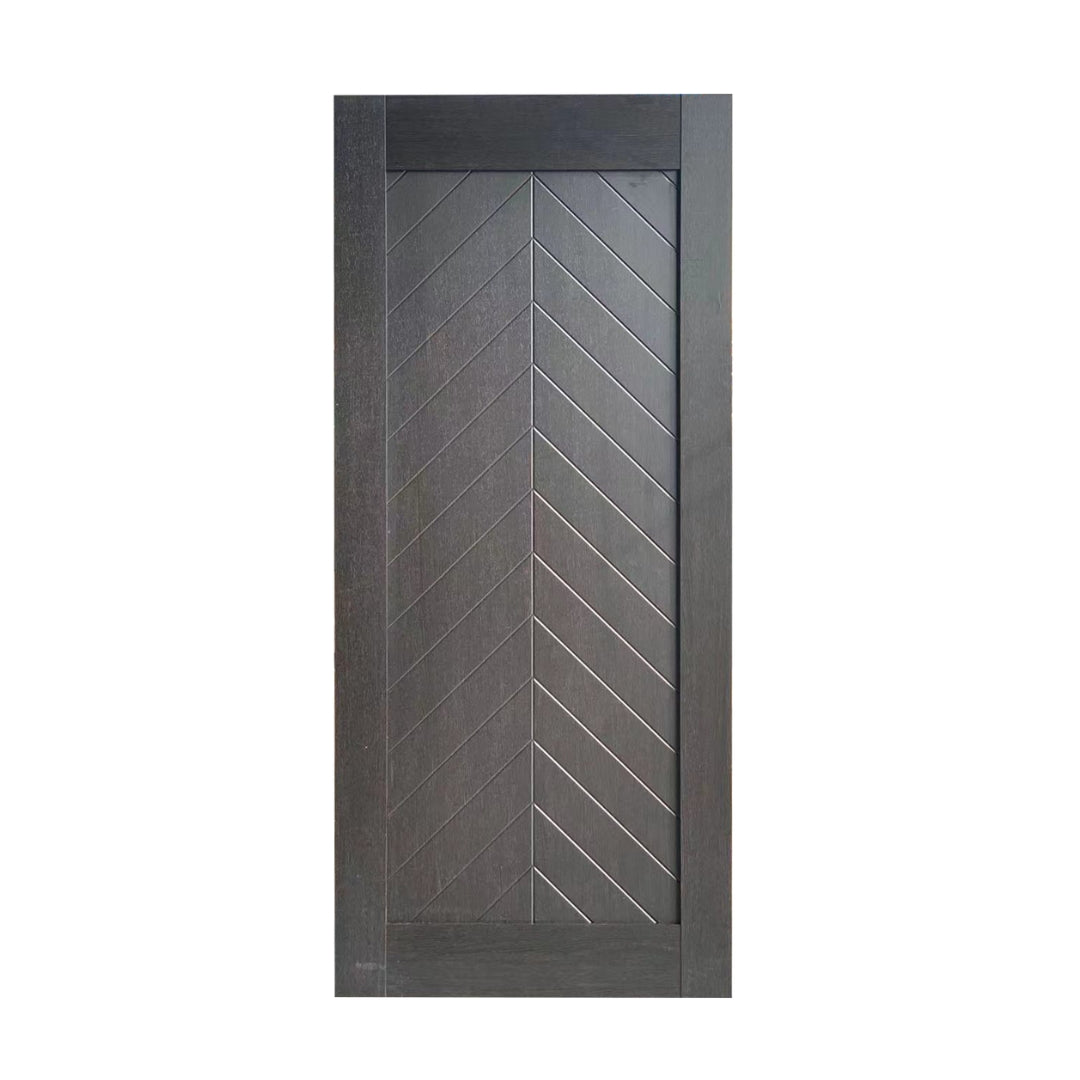 Black Rose Fishbone Barn Door FBD01